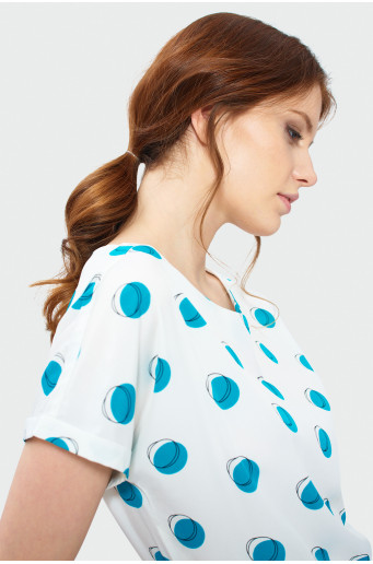 Blouse with print
