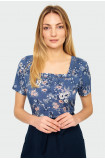 Rayon printed blouse